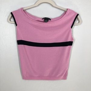 Classic GUESS COLLECTION Sleeveless Knit Top Pink